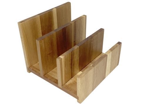 Acacia desktop letter organizer